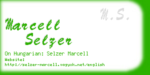 marcell selzer business card